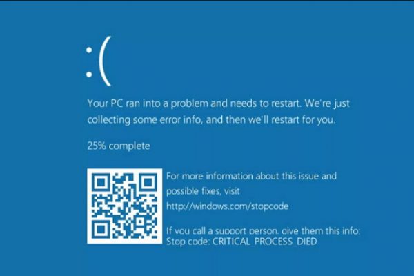 «Синий экран смерти» в Windows 10