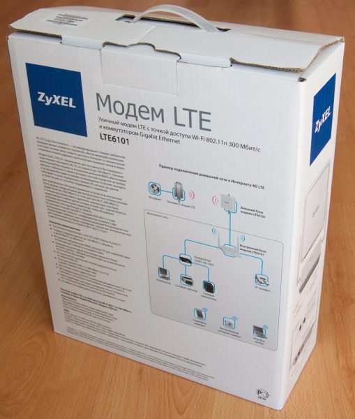 Упакованный комплект ZyXEL LTE6101