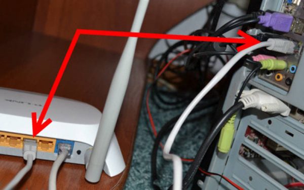 Как подключить маршрутизатор к компьютеру через кабель